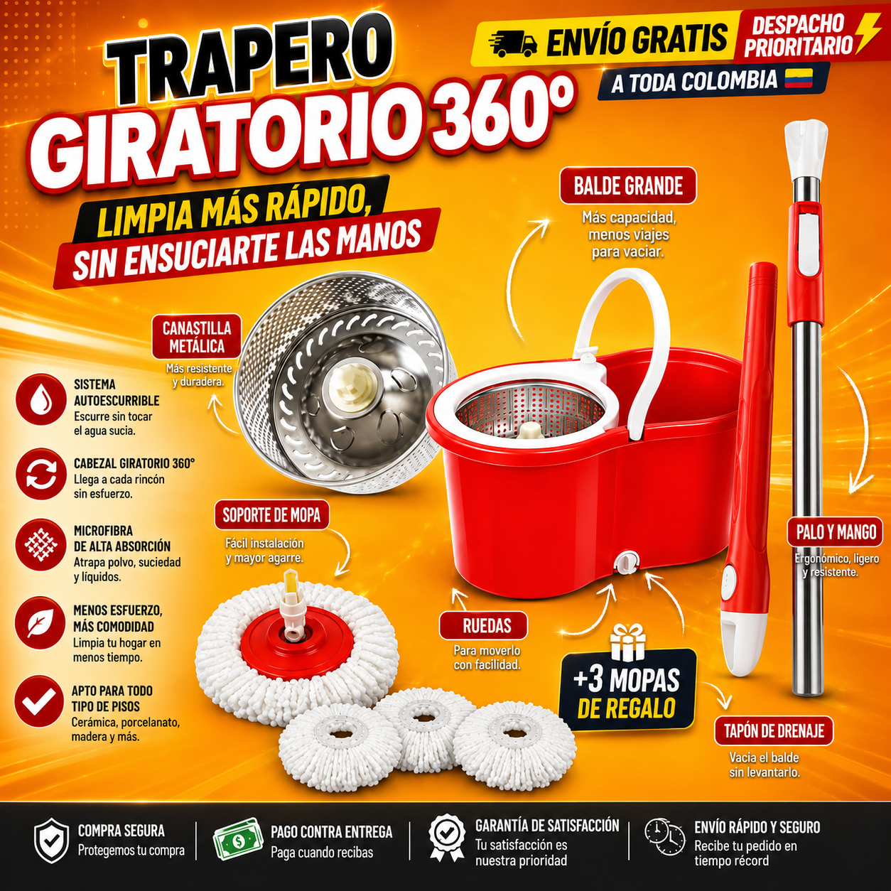 TRAPERO EXCLUSIVO GRANDE 3 MOPAS